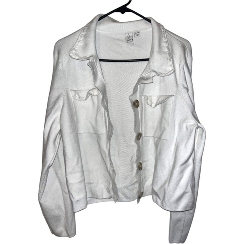 2/$20 🩷 Joie Women’s White Collared Casual Jacket SIZE XL
